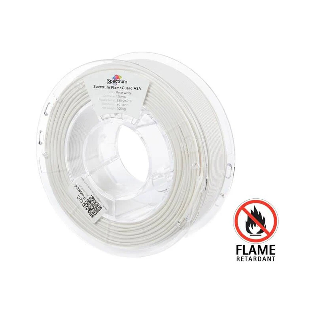 Пластик для 3D-принтера Spectrum ASA 275 FlameGuard 1.75mm 0.25kg White, Polar (81442)