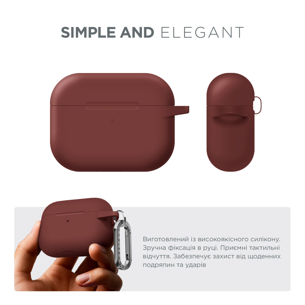 Чохол для навушників Armorstandart Hang Case For Apple AirPods Pro 3 Scarlet (ARM88283) Чохол для навушників Armorstandart Hang Case For Apple AirPods Pro 3 Scarlet (ARM88283)