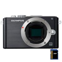 Цифровий фотоапарат Olympus PEN E-PL3 12-50 mm kit black/black (V20503FBE000)