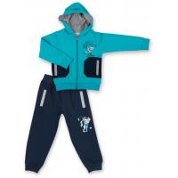 Спортивний костюм дитячий Breeze бірюзовий з собачкою (7879-92B-blue)