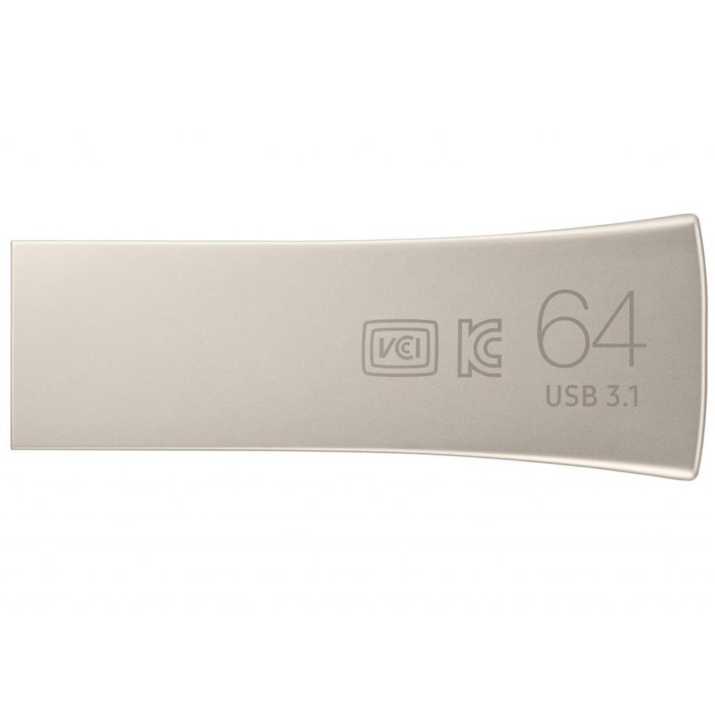 USB флеш накопичувач Samsung 64GB Bar Plus Silver USB 3.1 (MUF-64BE3/APC)