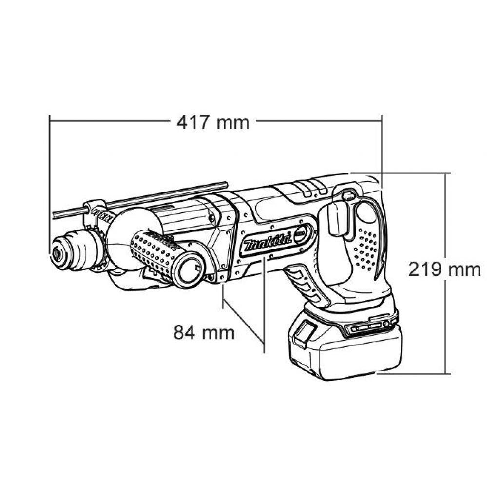 Перфоратор Makita SDS-PLUS LXT, 1,9Дж, 24мм (без АКБ и БП) (DHR241Z)
