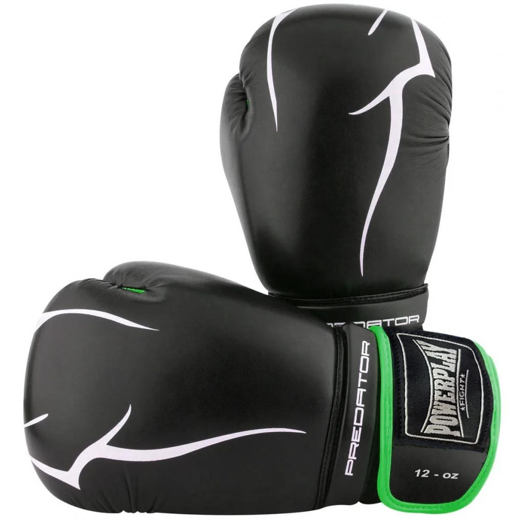 Боксерські рукавички PowerPlay 3018 16oz Black/Green (PP_3018_16oz_Black/Green)