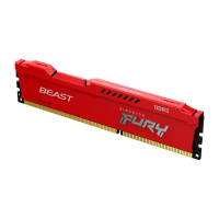 Модуль пам'яті для комп'ютера DDR3 4GB 1600 MHz Fury Beast Red Kingston Fury (ex.HyperX) (KF316C10BR/4)