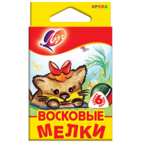 Colored pencils Luch Krokha wax triangle. 6 colors (290106)