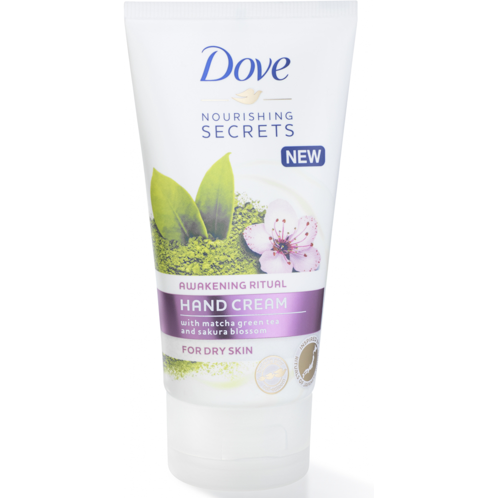 Крем для рук Dove із зеленим чаєм Матча та квіткою Сакури 75 мл (8710522386491)