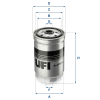 Fuel filter UFI 24.012.00