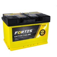 Car battery FORTIS 75 Ah/12V low Euro (FRT75-00L)