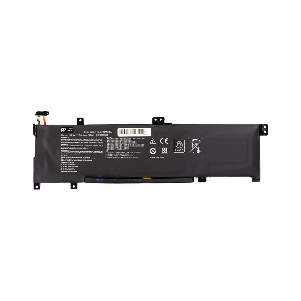 Акумулятор до ноутбука ASUS Vivobook A501LX (B31N1429) 11.4V 3400mAh PowerPlant (NB431564) Акумулятор до ноутбука ASUS Vivobook A501LX (B31N1429) 11.4V 3400mAh PowerPlant (NB431564)