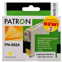 Картридж Patron Epson T0924/T1084 (C13T10844A10) 490c, Yellow (PN-0924)