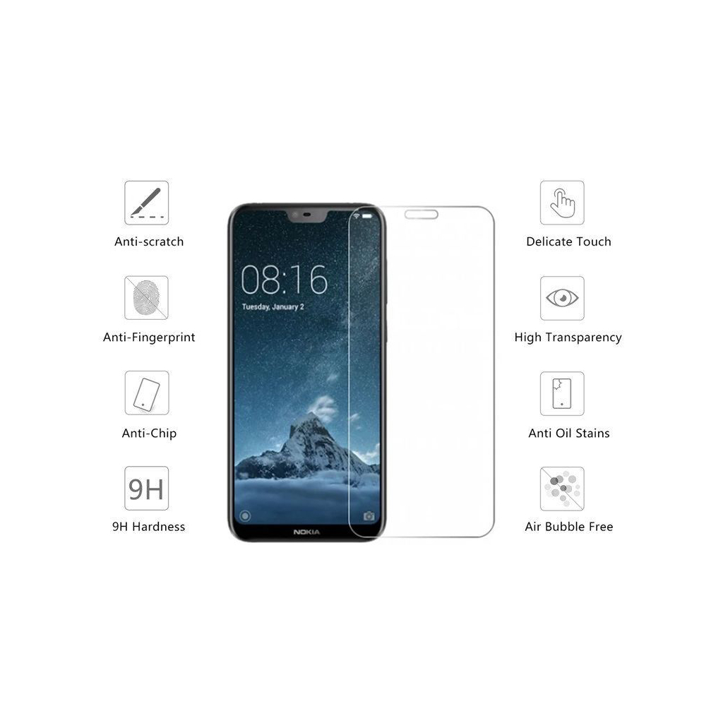 Скло захисне Drobak Nokia X6 (232379) Скло захисне Drobak Nokia X6 (232379)