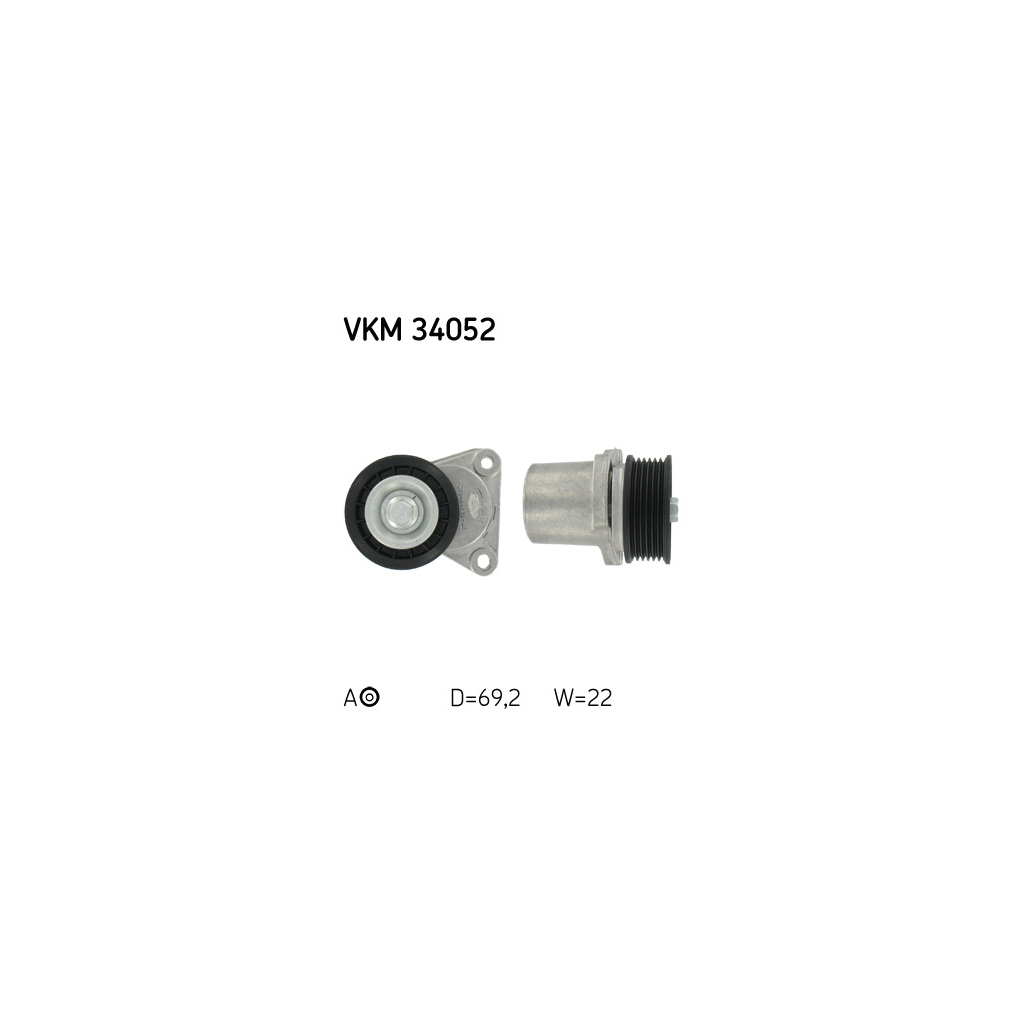Натягувач ременя з роликом SKF VKM 34052 Натягувач ременя з роликом SKF VKM 34052