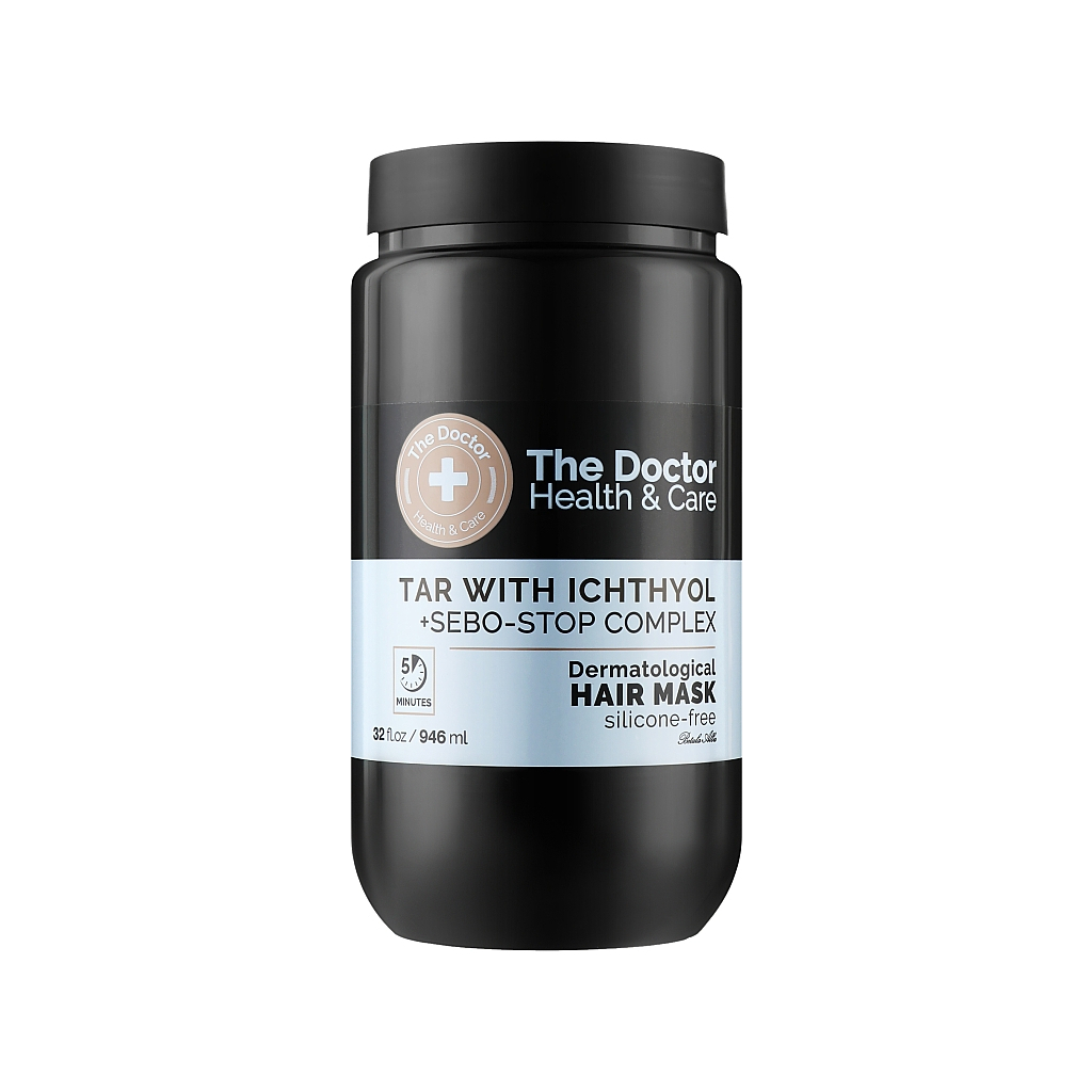 Маска для волосся The Doctor Health & Care Tar With Ichthyol + Sebo-Stop Complex 946 мл (8588006041637)