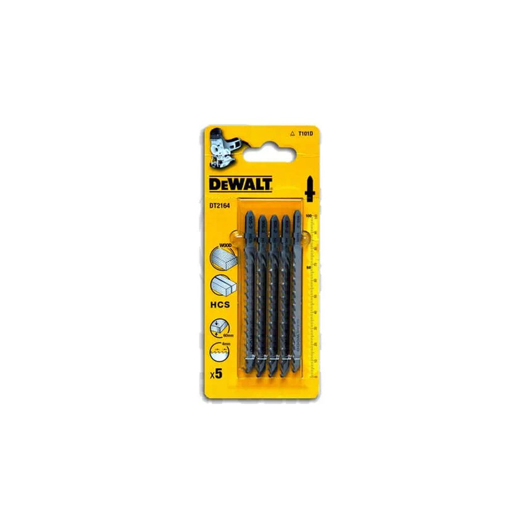 Полотно DeWALT для електролобзика, по деревині, прямий, L=100, WL=68, 4 мм, 5 шт (DT2164)