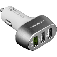 Зарядний пристрій Modecom 3xUSB 2.4A QC3.0 + 2 USB Ports CU3-05 (ZT-MC-CU3-05)