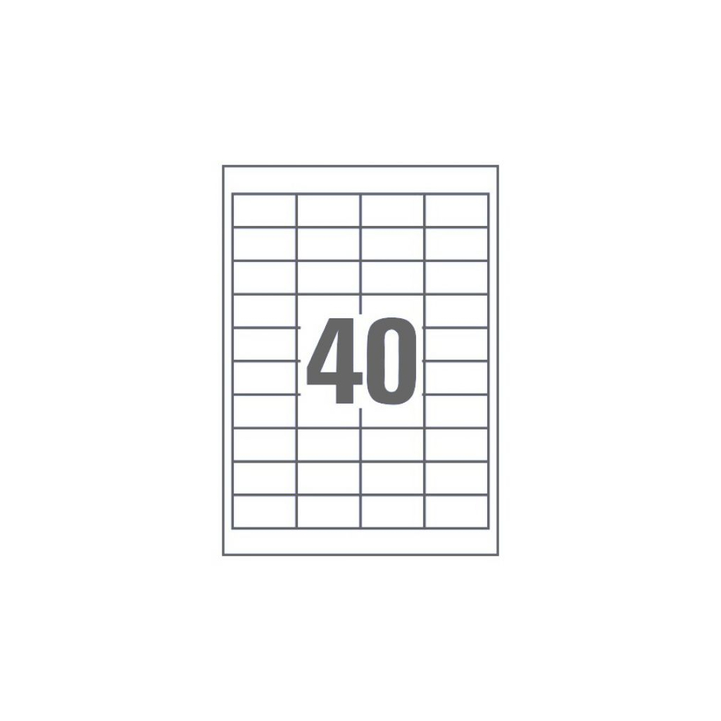 Етикетка самоклеюча UKRMARK 50х26 (40 на листі) с/кл (100листів) (900628)