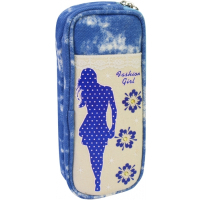 Cool For School pencil case 1 compartment Blue (J-2392-blue)