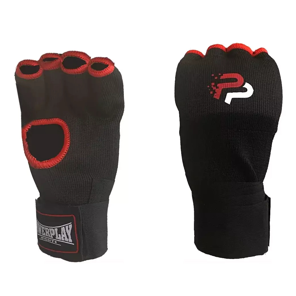 Бинти-рукавиці PowerPlay 3096 з гелевими подушечками Чорні L (PP_3096_L)