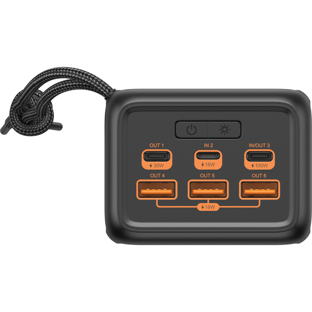 Повербанк Sandberg 50000mAh 130W PD, 3хUSB 3xType-C LED 2W (420-75)