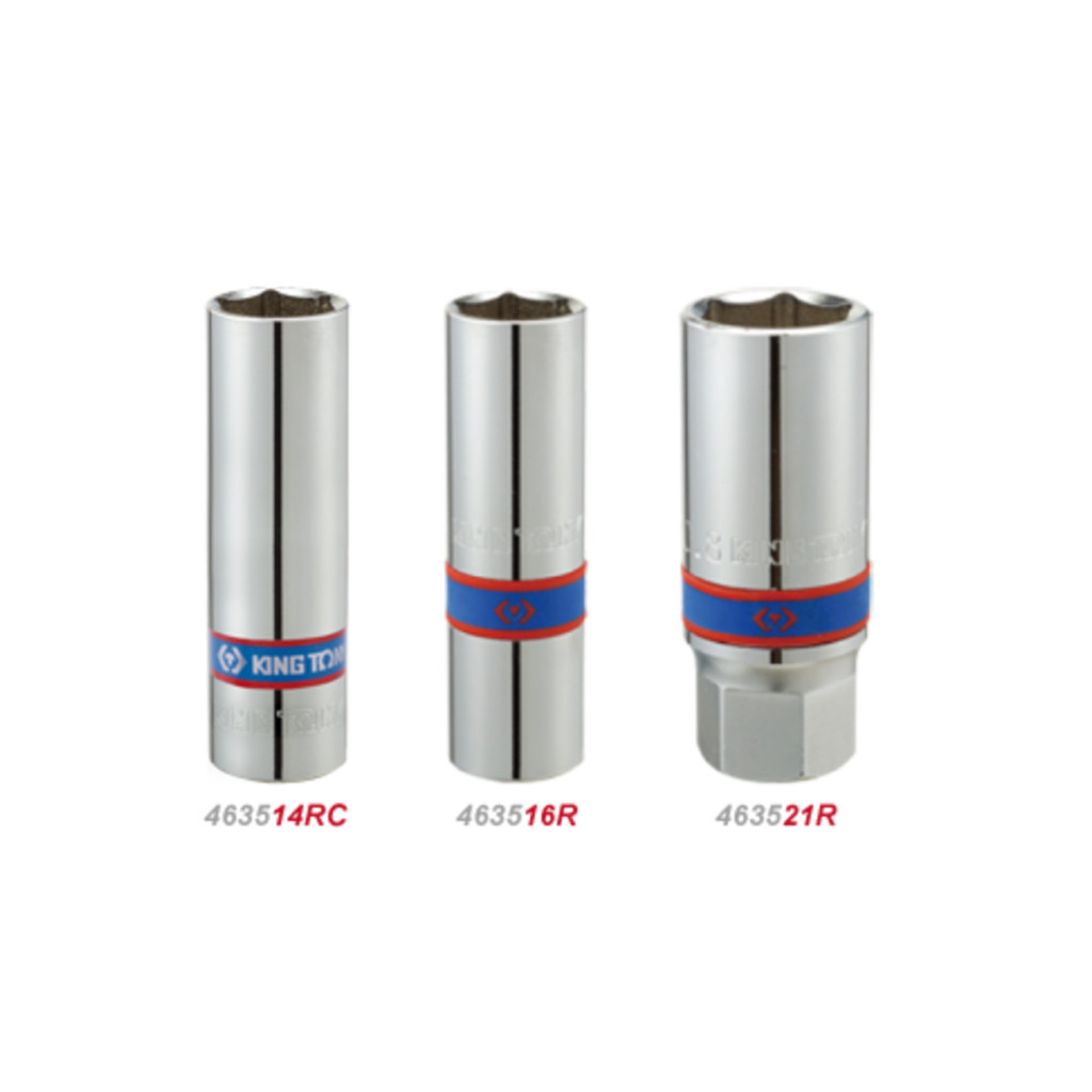 Головка торцева KING TONY 1/2" свічкова 21 мм шестигранна (463521R)