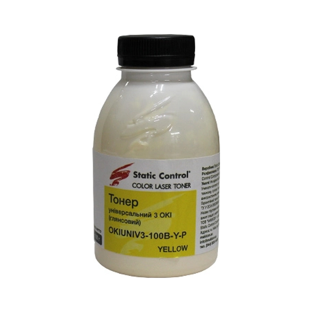 Тонер OKI Universal Okidata 3 Glossy 100г yellow Static Control (OKIUNIV3-100B-Y-P) Тонер OKI Universal Okidata 3 Glossy 100г yellow Static Control (OKIUNIV3-100B-Y-P)