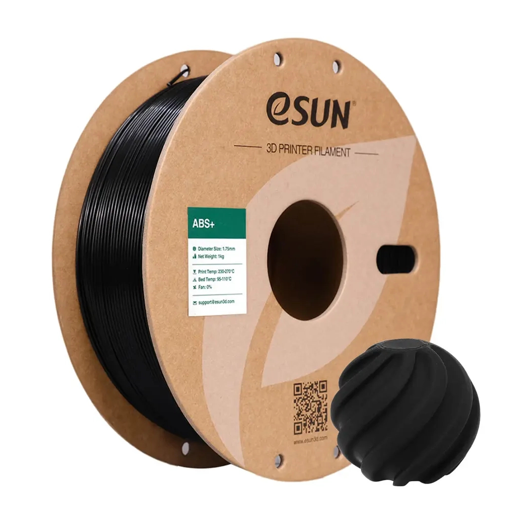 Пластик для 3D-принтера eSUN ABS+, 1кг, 1.75мм, black (ABS+P175B1) Пластик для 3D-принтера eSUN ABS+, 1кг, 1.75мм, black (ABS+P175B1)