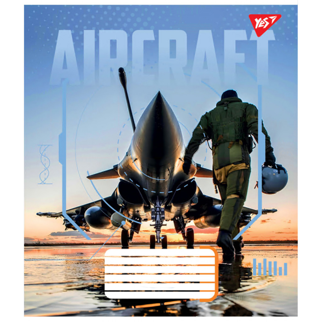 Зошит Yes Aircraft 48 аркушів лінія (767121)