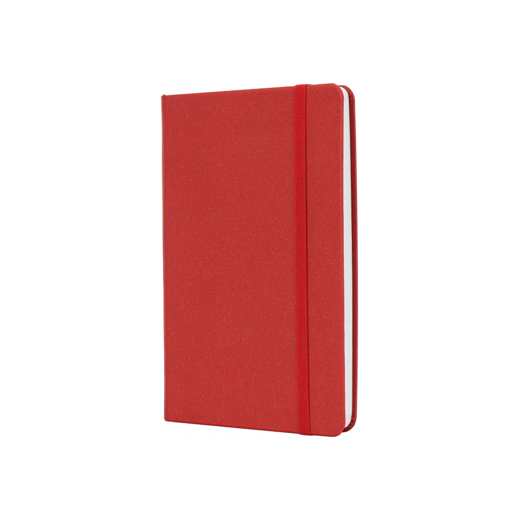 Книга записна Optima А5 MAGIC, тверда обкладинка, гумка, білий блок клітинка, червоний (O27102-03)