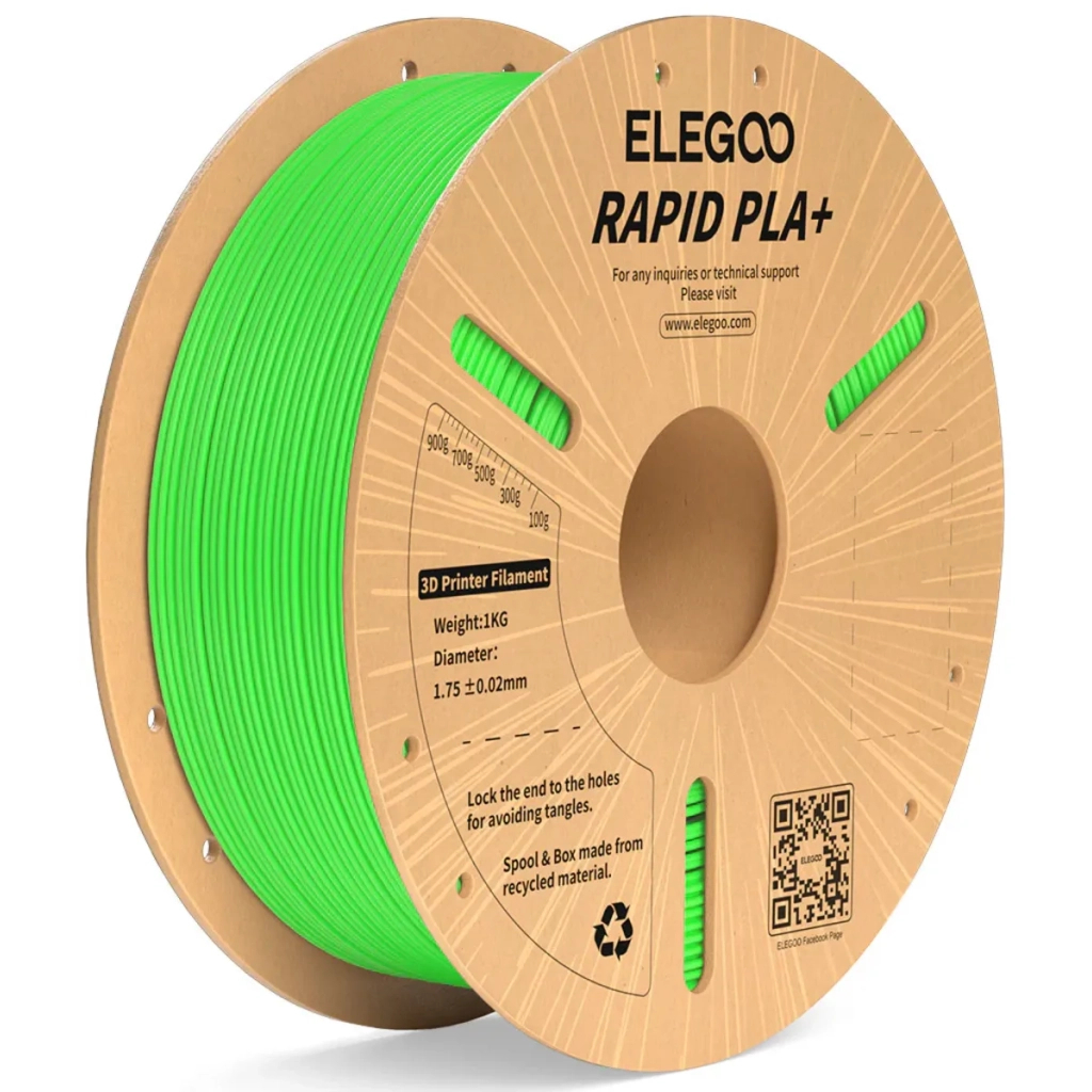 Пластик для 3D-принтера ELEGOO Rapid PLA Plus 1кг, 1.75мм, green (50.203.0118) Пластик для 3D-принтера ELEGOO Rapid PLA Plus 1кг, 1.75мм, green (50.203.0118)