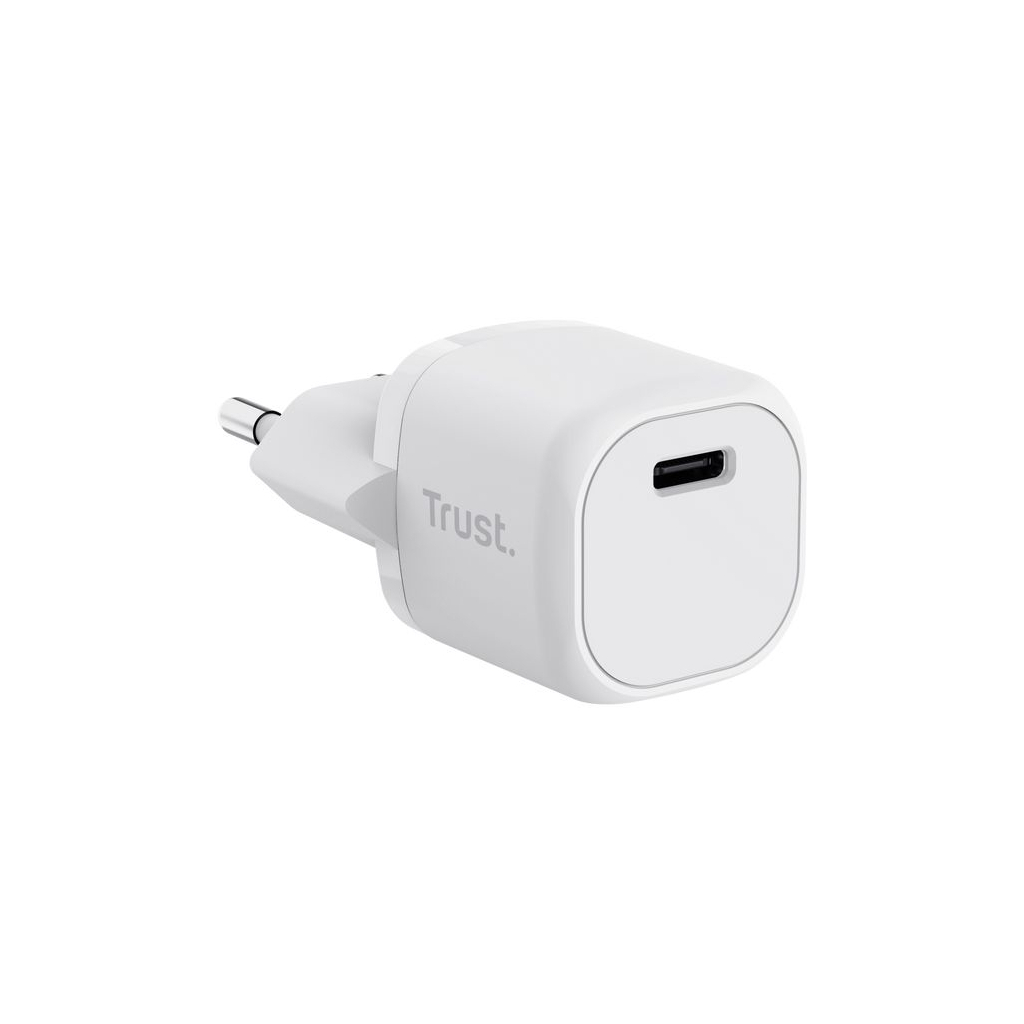 Зарядний пристрій Trust Maxo 20W USB-C PD white (25205_TRUST)