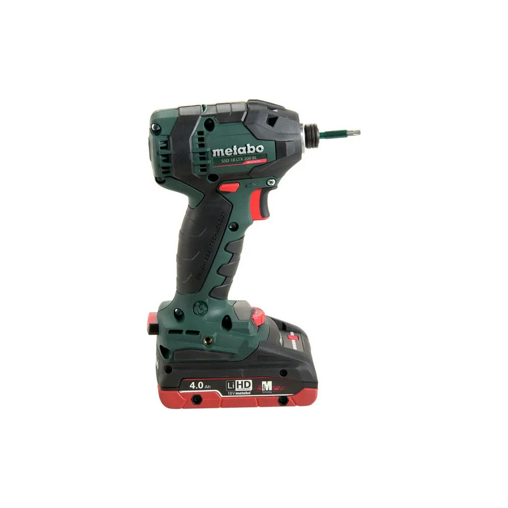 Гайковерт Metabo SSD 18 LTX 200 BL 18В, 2х4Ah, 2900об/хв, 200Нм (602396800)