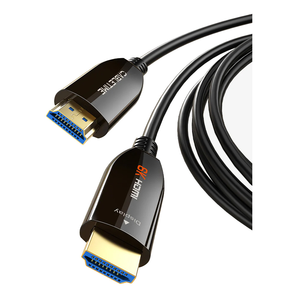 Кабель мультимедійний HDMI M to HDMI M 50.0m V2.1 AOC Cabletime (CA914036) Кабель мультимедійний HDMI M to HDMI M 50.0m V2.1 AOC Cabletime (CA914036)