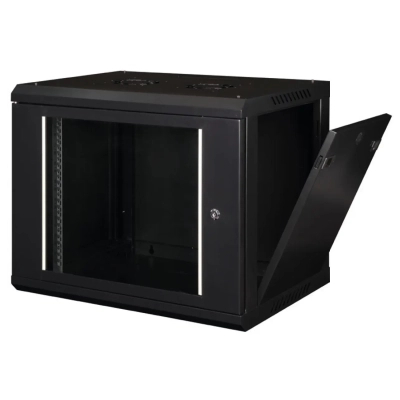 Шафа настінна Hypernet 12U 19" 600x450 ProLine (PL-WMNC-12U-BLACK)