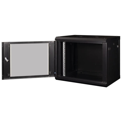 Шафа настінна Hypernet 12U 19" 600x450 ProLine (PL-WMNC-12U-BLACK)