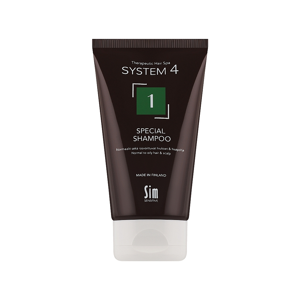 Шампунь Sim Sensitive System 4 Для нормальної шкіри голови і схильної до жирності 75 мл (6417150024222)