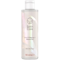 Гель для гоління Satin Care 2-в-1 Очищувальний засіб-гель для гоління для інтимної зони 190 мл (8001090410887)