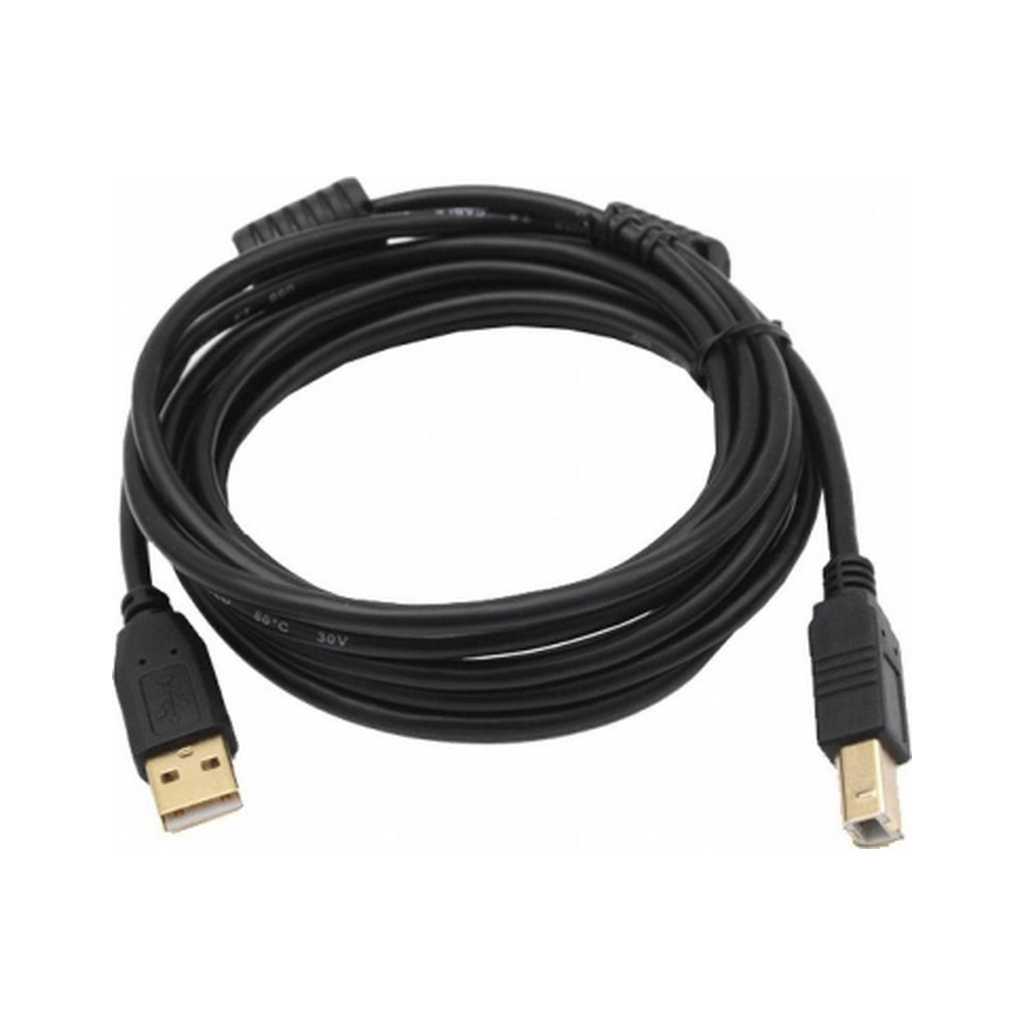Кабель для принтера USB 2.0 AM/BM 1.5m ferrite black Voltronic (YT-AM/BM-1.5B) Кабель для принтера USB 2.0 AM/BM 1.5m ferrite black Voltronic (YT-AM/BM-1.5B)