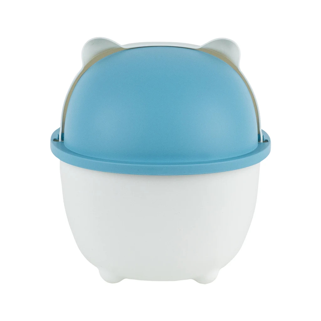 Кошик для паперів Kite Настільний контейнер для сміття, біло-блакитний (K24-009-6)