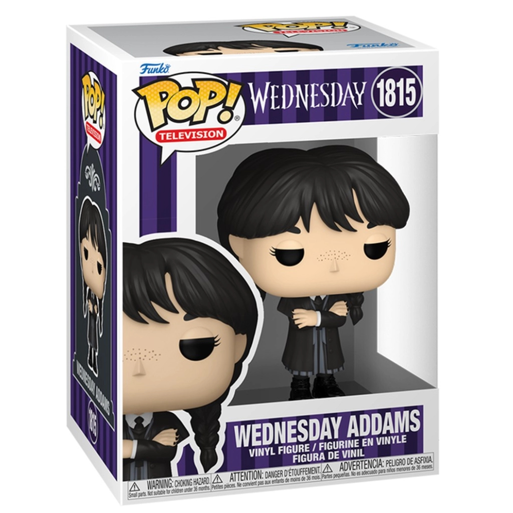 Фігурка Funko Pop серії Венздей - Венздей (чорне пальто) (86679) Фігурка Funko Pop серії Венздей - Венздей (чорне пальто) (86679)