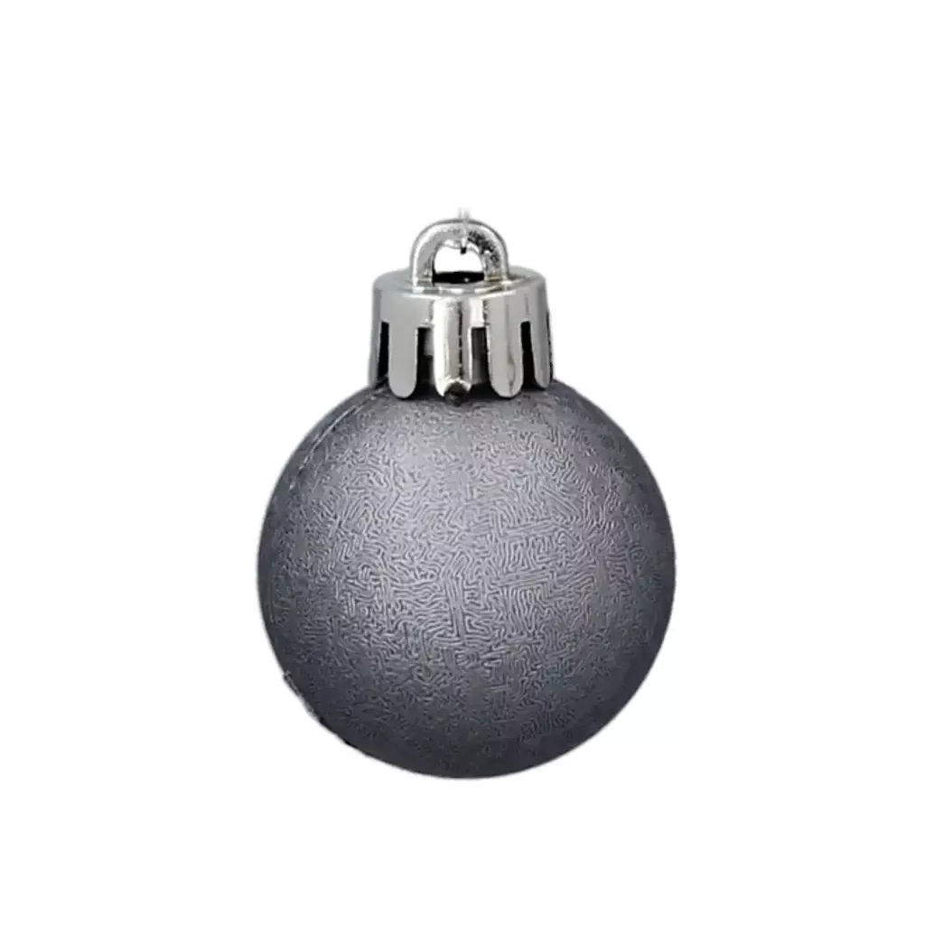 Ялинкова іграшка Chomik пластикові кульки компл. 24 шт, 3см, сіро-сині (5900779877153_1) Ялинкова іграшка Chomik пластикові кульки компл. 24 шт, 3см, сіро-сині (5900779877153_1)