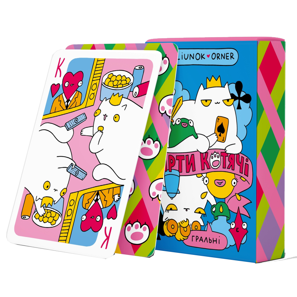 Гральні карти Orner Maliunok. Карти котячі (orner-2765) Гральні карти Orner Maliunok. Карти котячі (orner-2765)