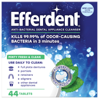 Means for cleaning dentures Efferdent Antibacterial tablets for cleaning dentures and orthodontic devices 44 pcs. (814832015893)