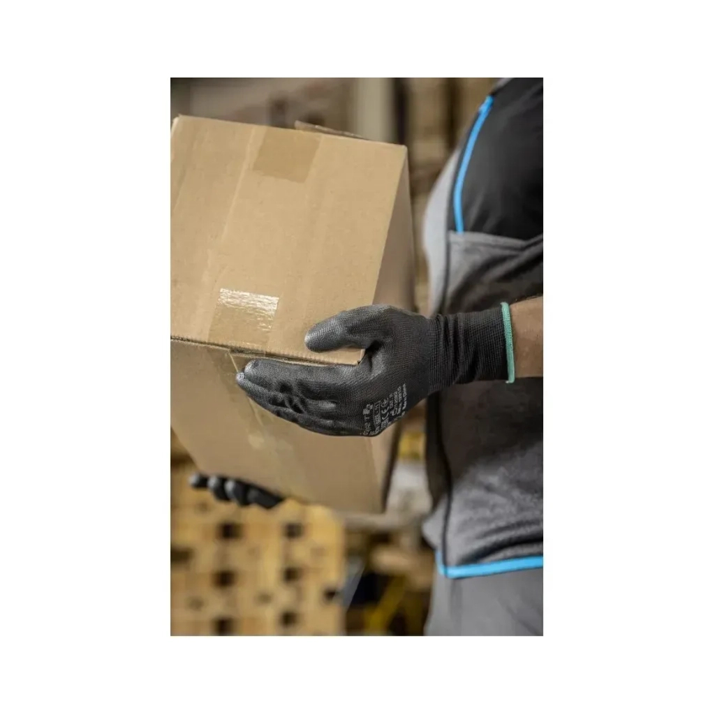 Захисні рукавиці Hoegert JAGST HT5K756-10 з поліуретановим покриттям чорні, 10 (HT5K756-10) Захисні рукавиці Hoegert JAGST HT5K756-10 з поліуретановим покриттям чорні, 10 (HT5K756-10)