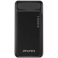 Батарея універсальна AWEI 10000mAh P5K, 10W, Black (6954284094009)