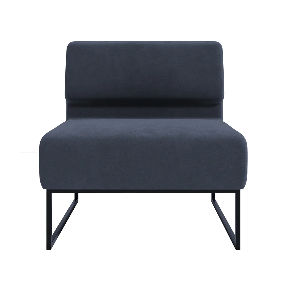 Диван офісний Richman Лаунж Одинарний зі Спинкою Каркас Чорний Сімпл 54 (R00000048763)