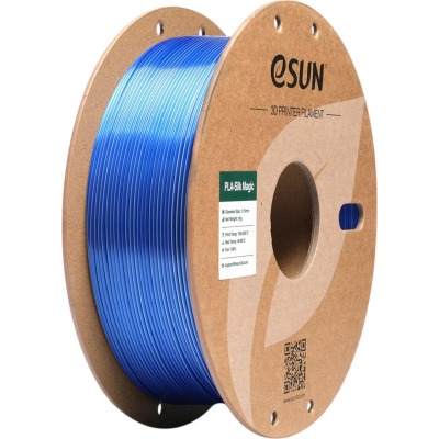 Пластик для 3D-принтера eSUN ePLA-Silk Magic 1кг, 1.75мм, Blue Silver (EPLA-SILKMAGIC-P175US1)