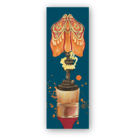 Bookmarks for books Lutsynka "Brush. Lamp" 1 pc. (LK000000045) (2000000000045)