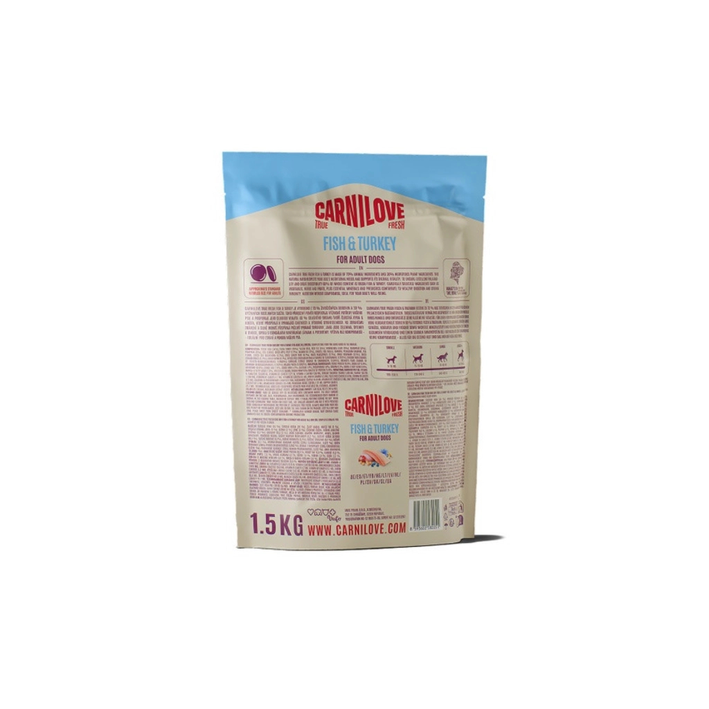 Сухий корм для собак Carnilove True Fresh Fish & Turkey 1.5 кг (8595602582051) Сухий корм для собак Carnilove True Fresh Fish & Turkey 1.5 кг (8595602582051)