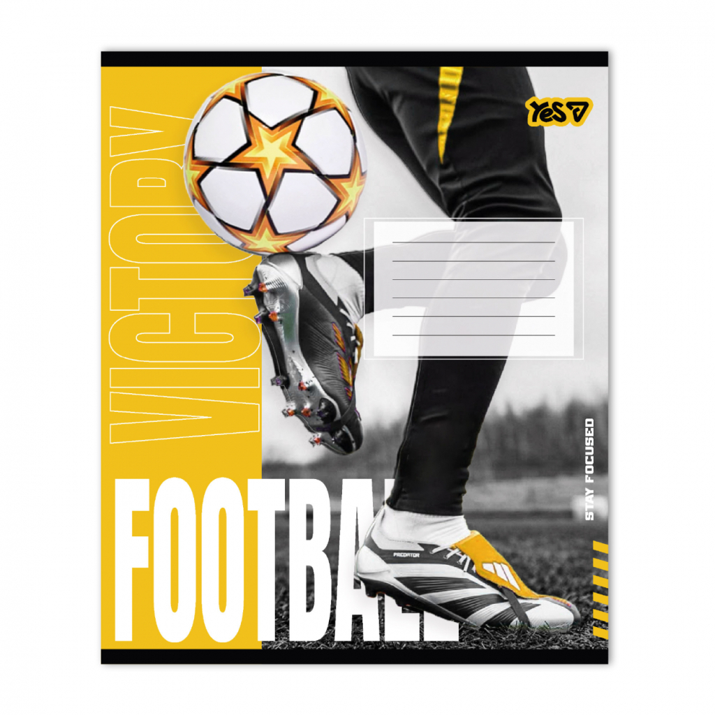 Зошит Yes Football energy А5 24 аркушів клітинка (768798)