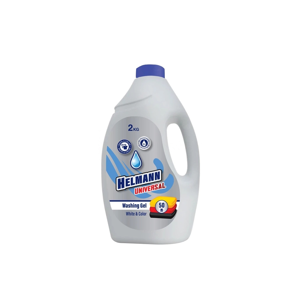 Гель для прання Helmann Universal Для білих та кольорових речей 2 кг (4820268105011)
